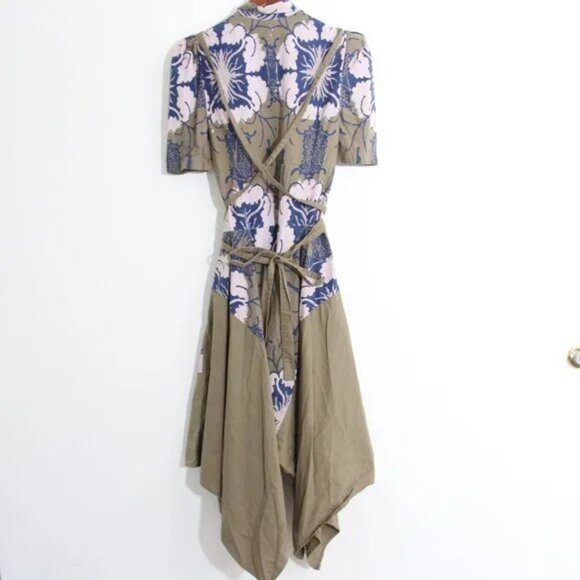Making The Cut Winning Look Gary Graham Self-Tie Amanda Midi Dress Cotton Sz XS - Picture 3 of 4